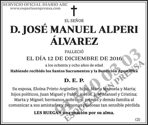 José Manuel Alperi Álvarez
